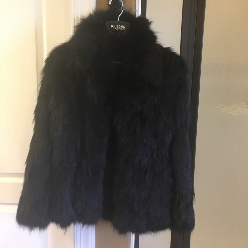 Wilson leather fur coat